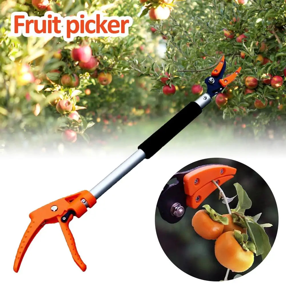 0.6-1M Extra Long Telescopic Pruning and Hold Bypass Pruner Max Cutting 1/2 inch Fruit Picker Tree Cutter Garden Supplies
