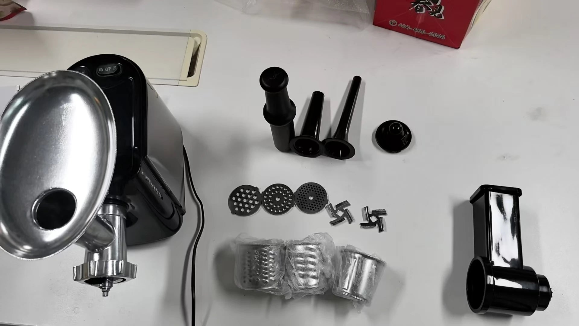 Stainless Electric Meat Grinder 1000W Multifunctional Home Sausage Stuffer Meat Mincer Food Processor Electric Vegetable Cutter