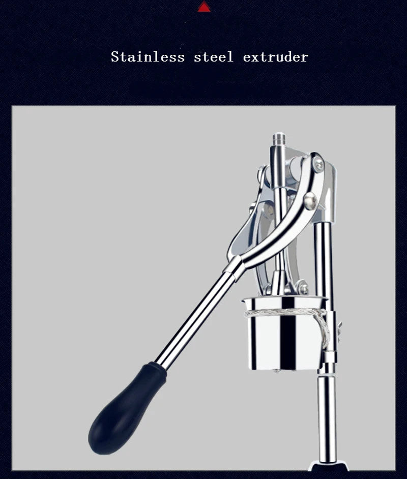 Fried Chip Super Long French Fries Maker Machine Long Potatoes Fried Chips Extruders Manual Long Potato Machine