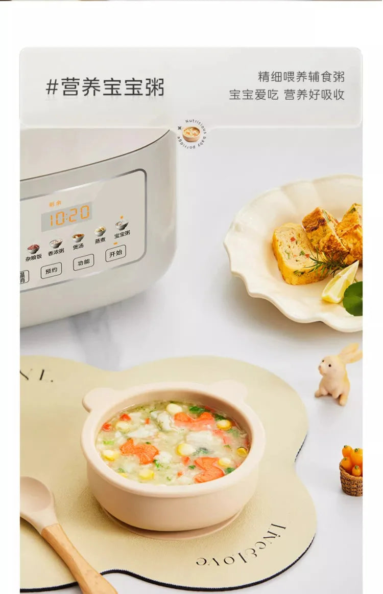 Rice cooker uncoated 3L household 0 coating 316 liner stainless steel small capacity rice cooker