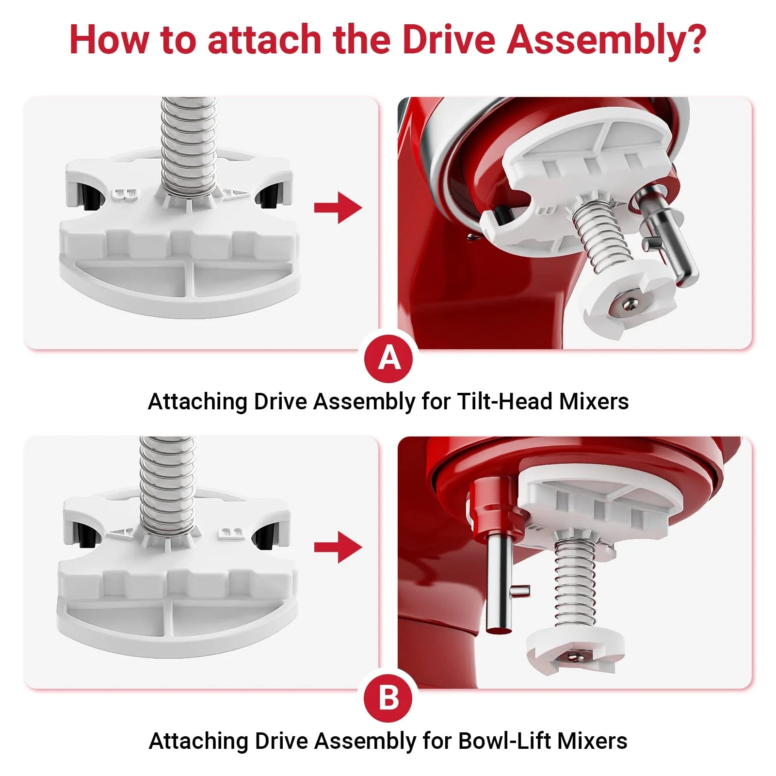 GVODE Ice Cream Maker Attachment for KitchenAid Stand Mixer 2 Qt Capacity Compatible with 4.5 Qt Frozen Yogurt Ice Cream Maker