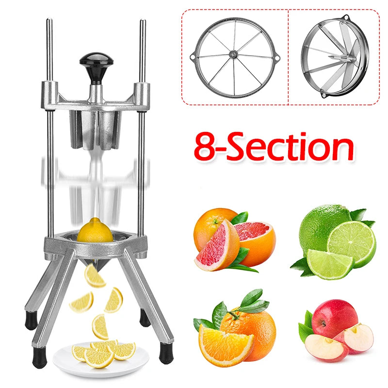 8-Section Wedger Lemon Slicer Cutter Lemon Wedge Slicer Chopper for Household Commercial Bar Restaurant Fruit Vegetable Cutting