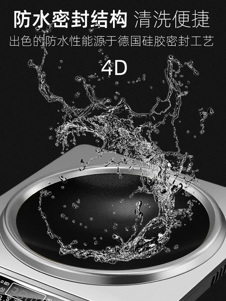 Concave Induction Cooker Household Smart New High Power 3500w Stir Fry 220V  Cooker Household Induction cooking waterproof