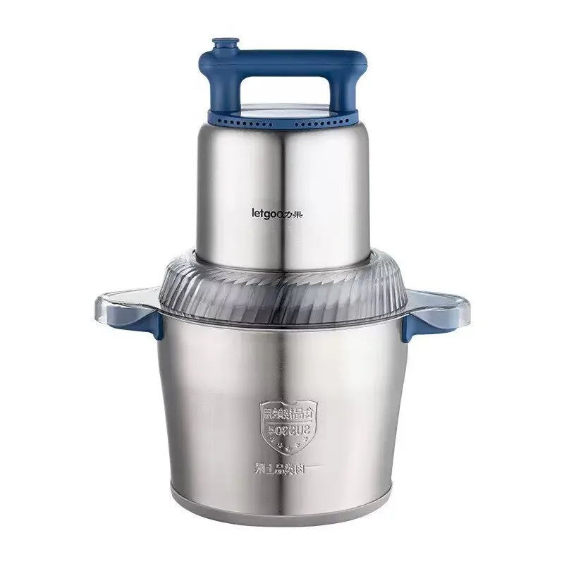 Professional 6L Commercial Meat Grinder, Industrial Grade Stainless Steel, 2-Speed Adjustable 1200W Motor, for Butcher Shop/Rest