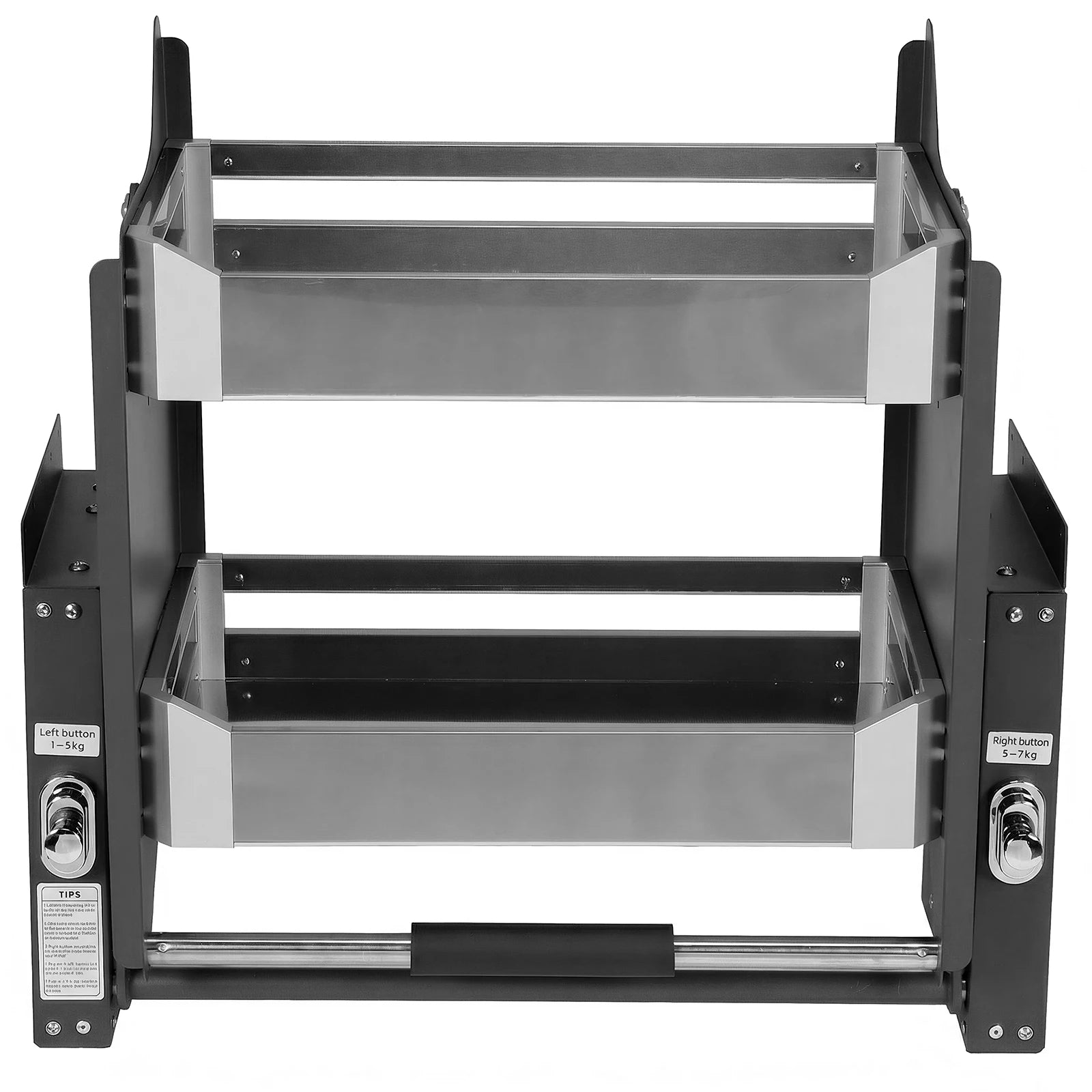 2 Tier Heavy Duty Pull Down Cabinet Organizer 22.2-22.4 Inch Width 11 Inch Depth 22 Inch Height for Tall Kitchen