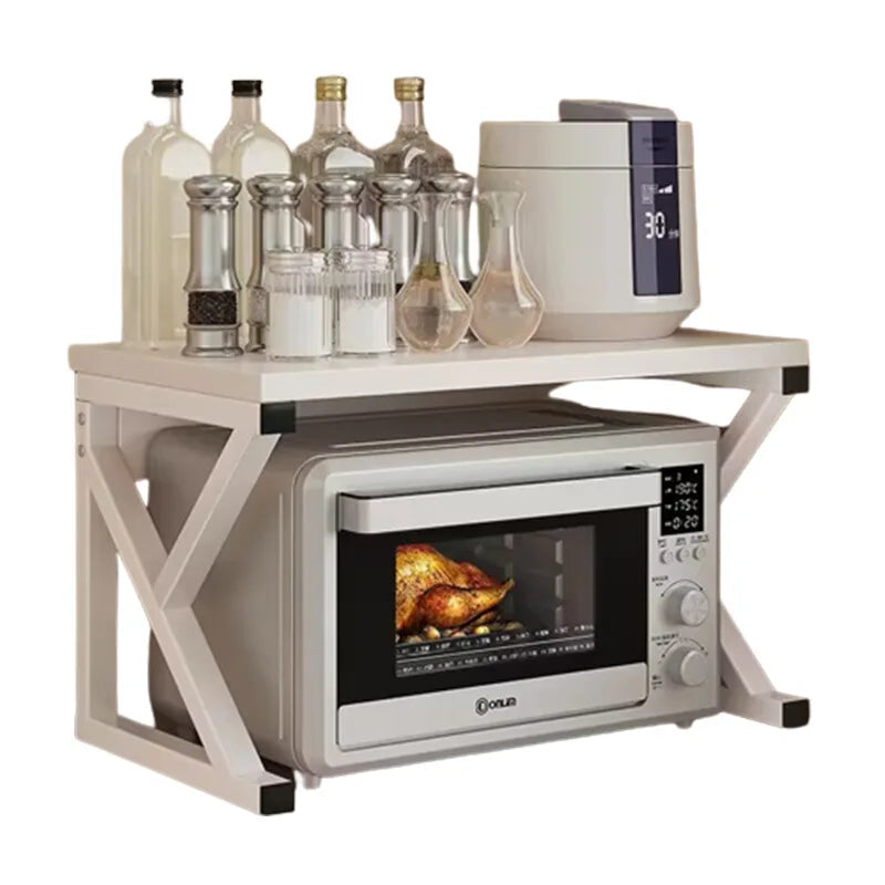 2/3Layer Microwave Rack  Pot Racks Household Multi-Layer Countertop Storage Oven Shelves Kitchen Seasoning Organizer Accessories