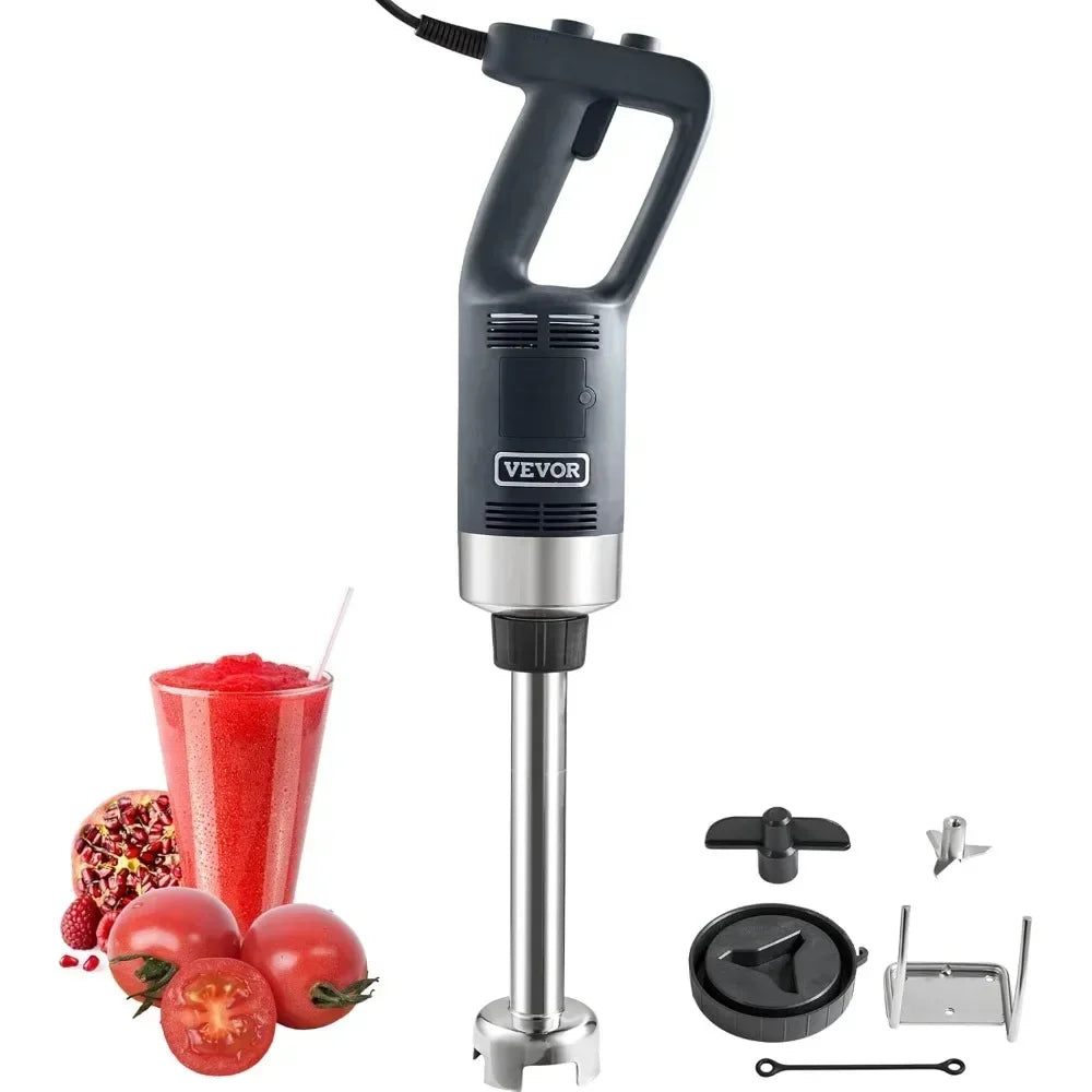 VEVOR 750W Powerful Immersion Blender, 12-Inch Heavy-Duty Hand Mixer with Variable Speeds and 304 Stainless Steel Blades for Kit
