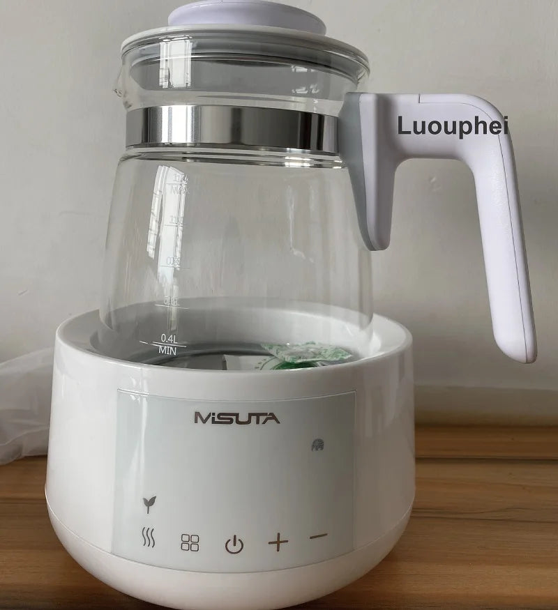 1.2L Temperature Control Electric Kettle Infant Thermostatic Milk Regulator Smart Boiling Kettle Glass Health Pot Multifunctiona