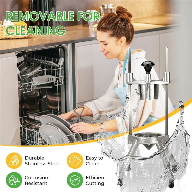 8-Section Wedger Lemon Slicer Cutter Lemon Wedge Slicer Chopper for Household Commercial Bar Restaurant Fruit Vegetable Cutting