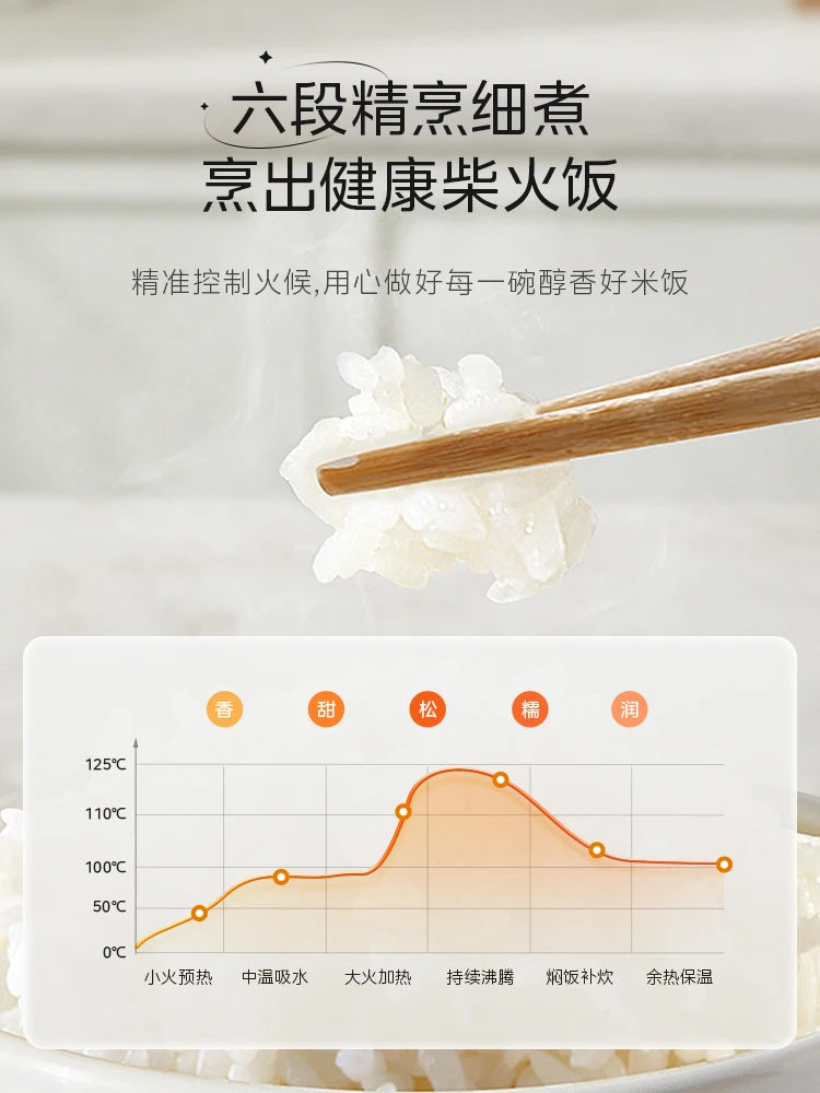 Rice cooker uncoated 3L household 0 coating 316 liner stainless steel small capacity rice cooker