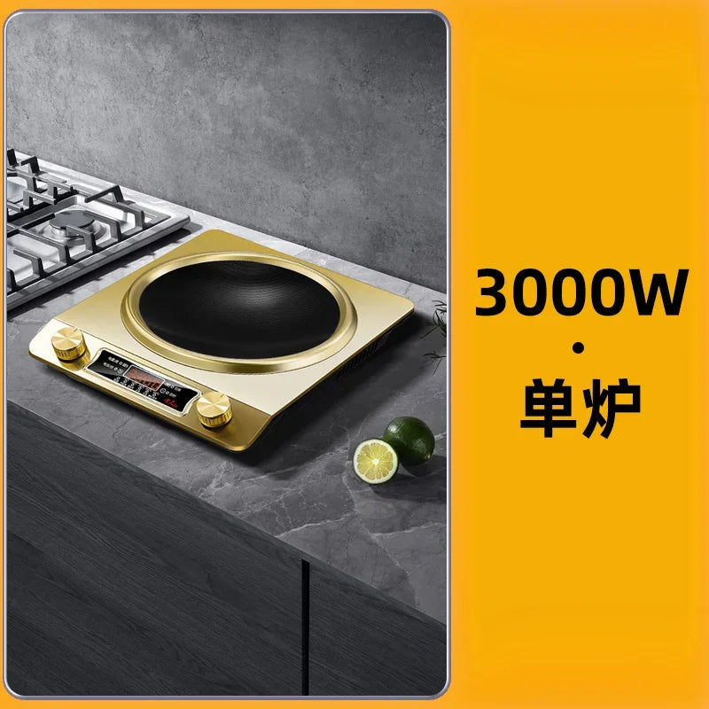 Concave Induction Cooker Household Smart New High Power 3500w Stir Fry 220V  Cooker Household Induction cooking waterproof