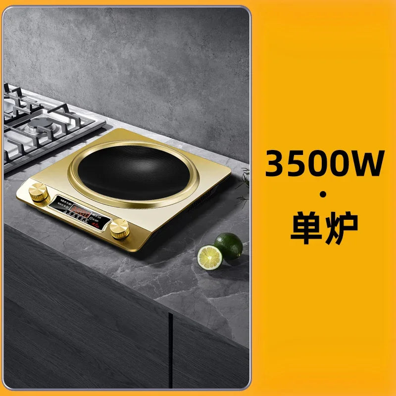 Concave Induction Cooker Household Smart New High Power 3500w Stir Fry 220V  Cooker Household Induction cooking waterproof